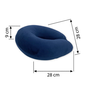 Microbeads Travel Pillow, Navy Blue